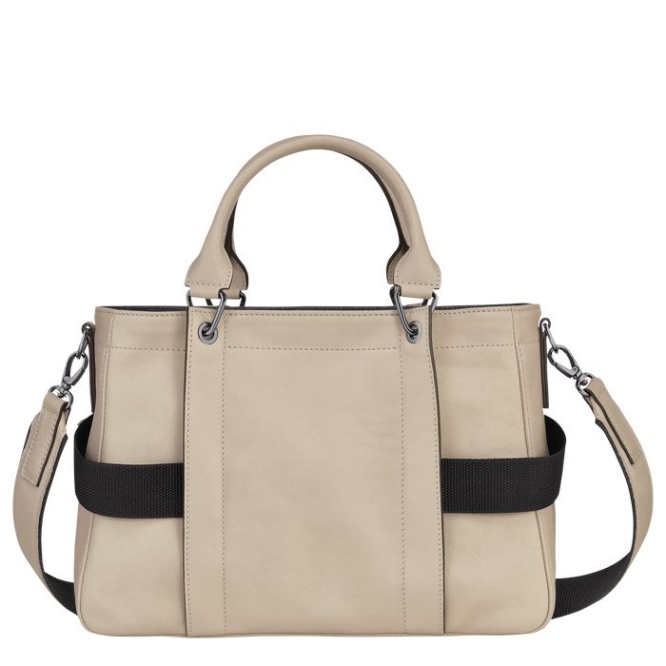 Beige Longchamp 3D Sangle S Women's Top-handle Bags | US-6745YAN