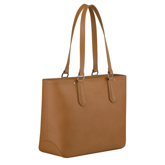 Beige Longchamp Cavalcade Women's Shoulder Bags | US-9074XKY