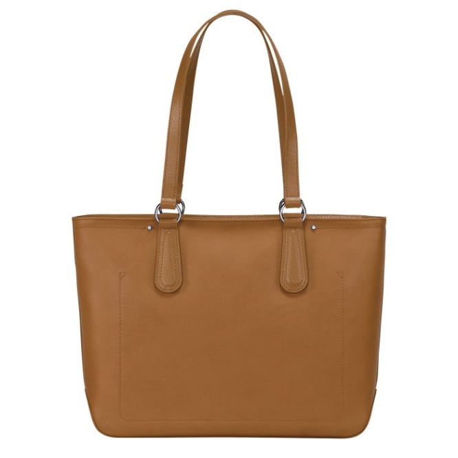 Beige Longchamp Cavalcade Women's Shoulder Bags | US-9074XKY