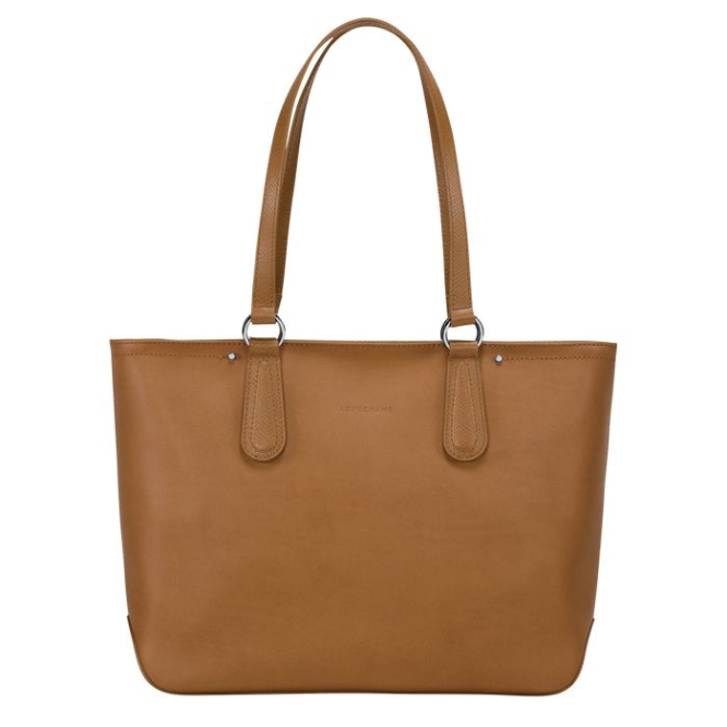 Beige Longchamp Cavalcade Women\'s Shoulder Bags | US-9074XKY