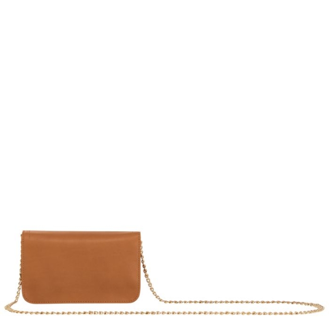 Beige Longchamp Cavalcade Women's Wallets On Chain | US-1043ZHW