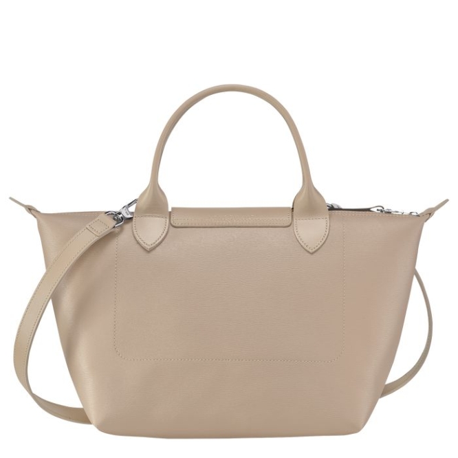 Beige Longchamp Le Pliage City S Women's Top-handle Bags | US-5167PIE