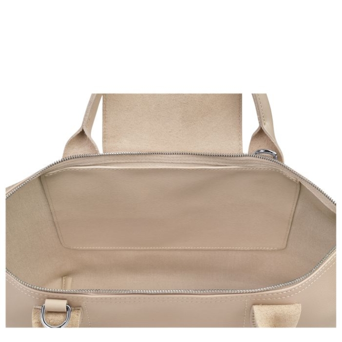 Beige Longchamp Le Pliage City S Women's Top-handle Bags | US-5167PIE