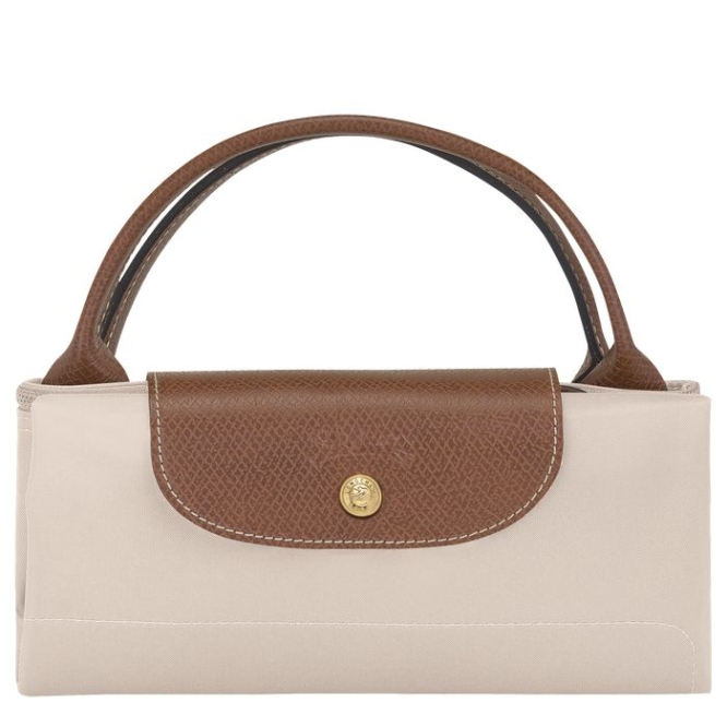 Beige Longchamp Le Pliage L Women's Travel Bags | US-2597SRK