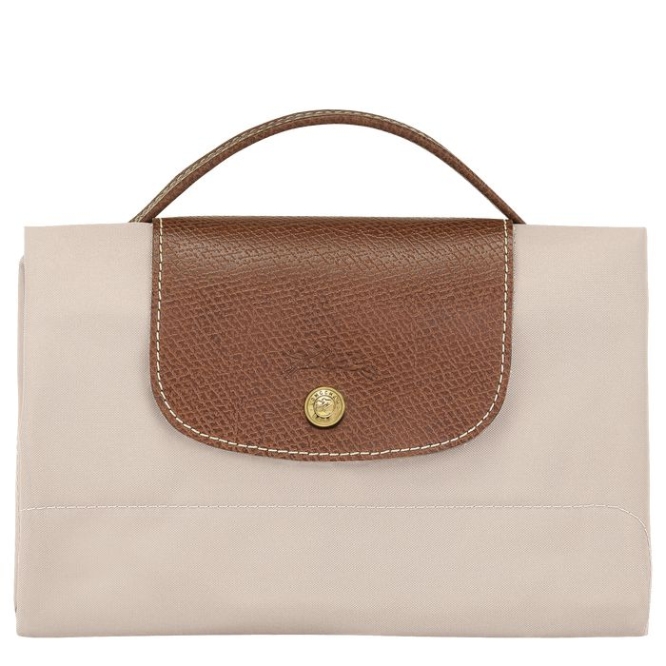 Beige Longchamp Le Pliage Original S Men's Document Holders | US-6520YAB