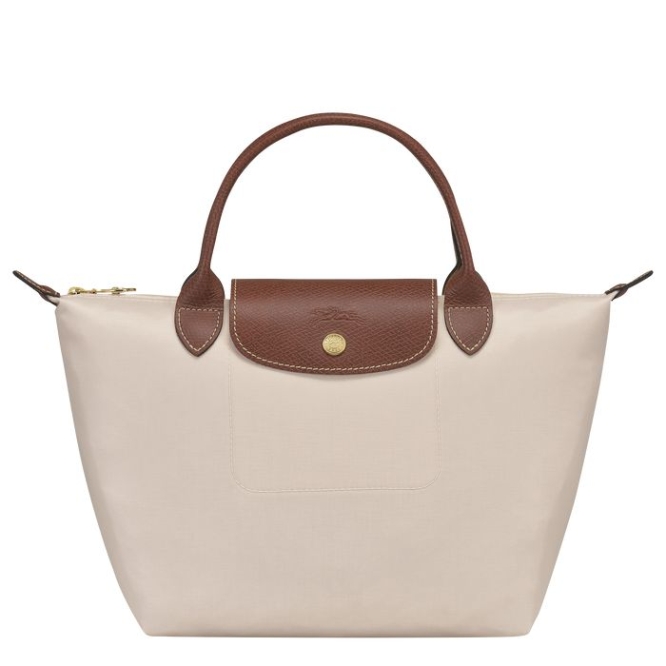 Beige Longchamp Le Pliage Original S Women\'s Top-handle Bags | US-3624TWN