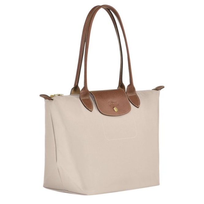 Beige Longchamp Le Pliage Original S Women's Shoulder Bags | US-6479IJQ