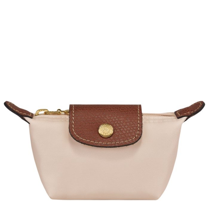 Beige Longchamp Le Pliage Original Women\'s Cardholders & Coin Purses | US-2869MIY