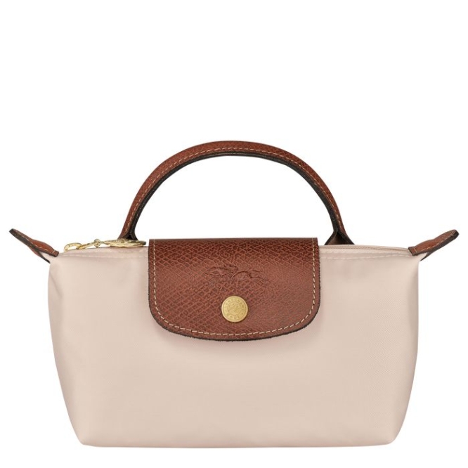 Beige Longchamp Le Pliage Original Women\'s Pouches & Cases | US-7364SHZ