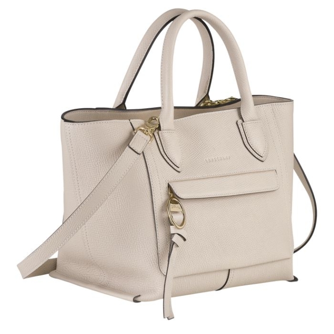 Beige Longchamp Mailbox M Women's Top-handle Bags | US-9163YZK