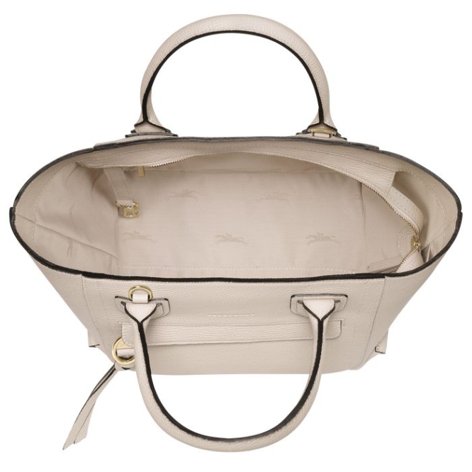 Beige Longchamp Mailbox M Women's Top-handle Bags | US-9163YZK