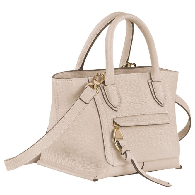 Beige Longchamp Mailbox S Women's Top-handle Bags | US-7160GSU