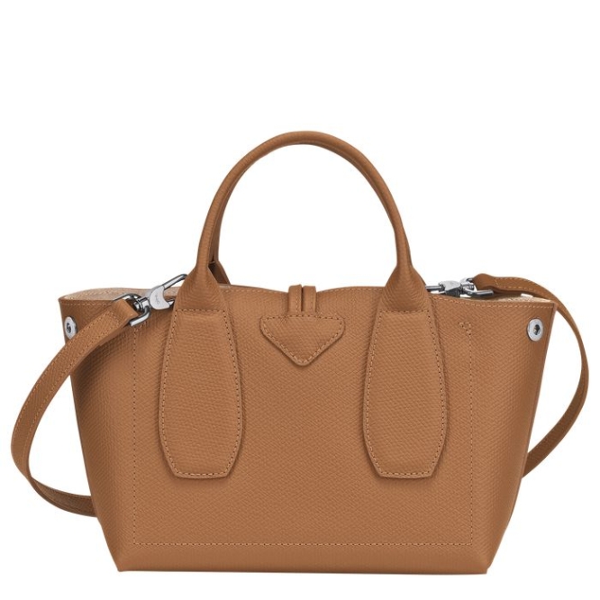 Beige Longchamp Roseau S Women's Top-handle Bags | US-1576DFM