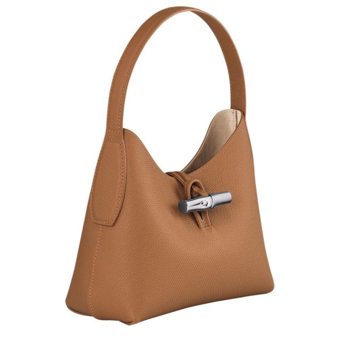 Beige Longchamp Roseau XS Women's Shoulder Bags | US-1378TVE