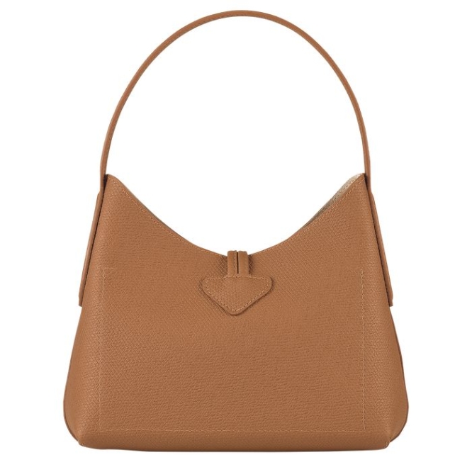 Beige Longchamp Roseau XS Women's Shoulder Bags | US-1378TVE