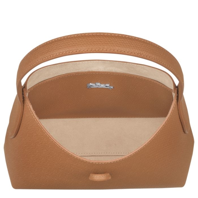 Beige Longchamp Roseau XS Women's Shoulder Bags | US-1378TVE