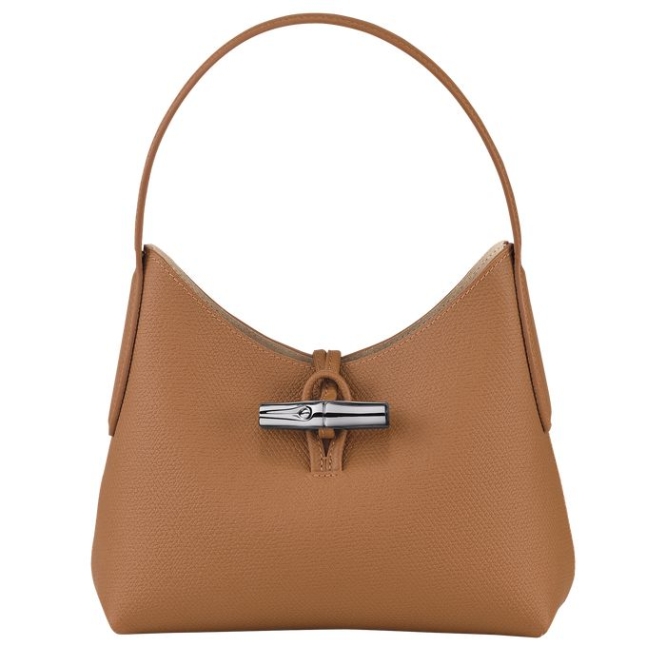 Beige Longchamp Roseau XS Women\'s Shoulder Bags | US-1378TVE