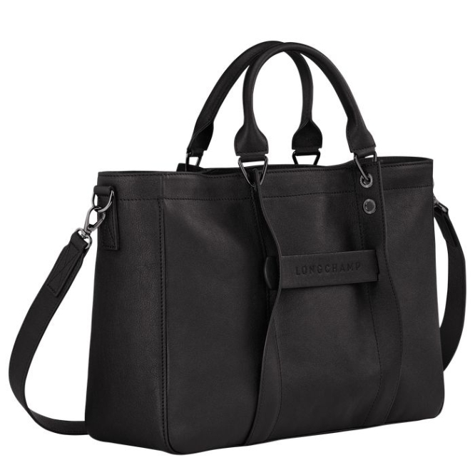 Black Longchamp 3D M Women's Top-handle Bags | US-8239CMI