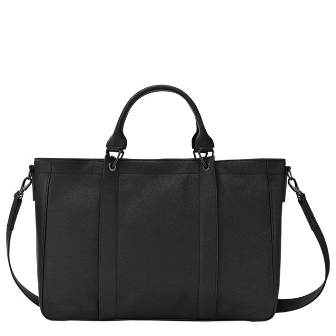 Black Longchamp 3D M Women's Top-handle Bags | US-8239CMI