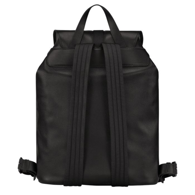 Black Longchamp 3D Ultra Black M Men's Backpacks | US-2384XIP