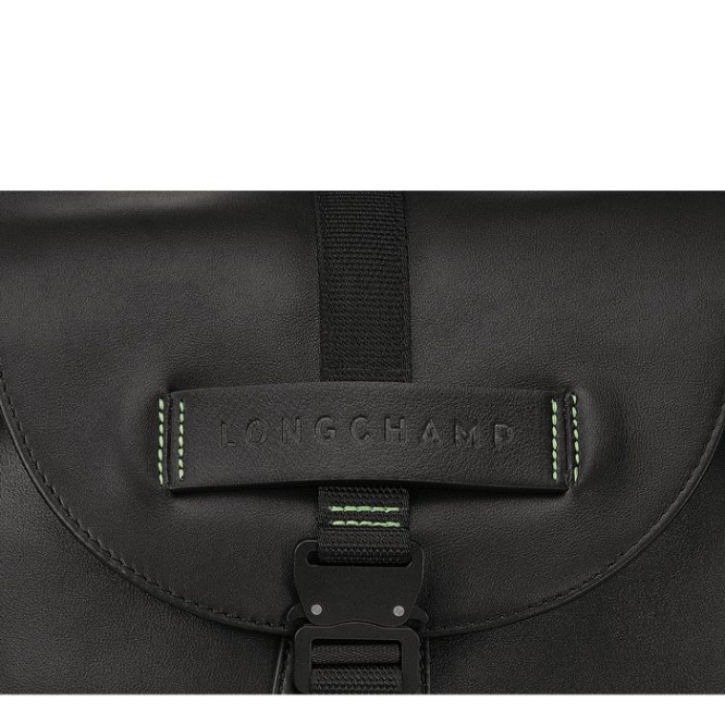 Black Longchamp 3D Ultra Black M Men's Backpacks | US-2384XIP