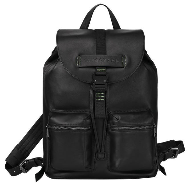 Black Longchamp 3D Ultra Black M Men\'s Backpacks | US-2384XIP