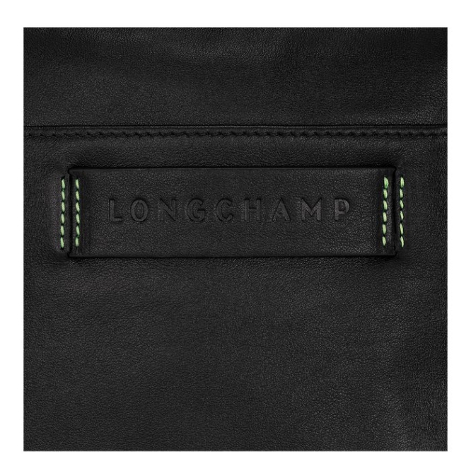 Black Longchamp 3D Ultra Black S Men's Crossbody Bags | US-1394RNI