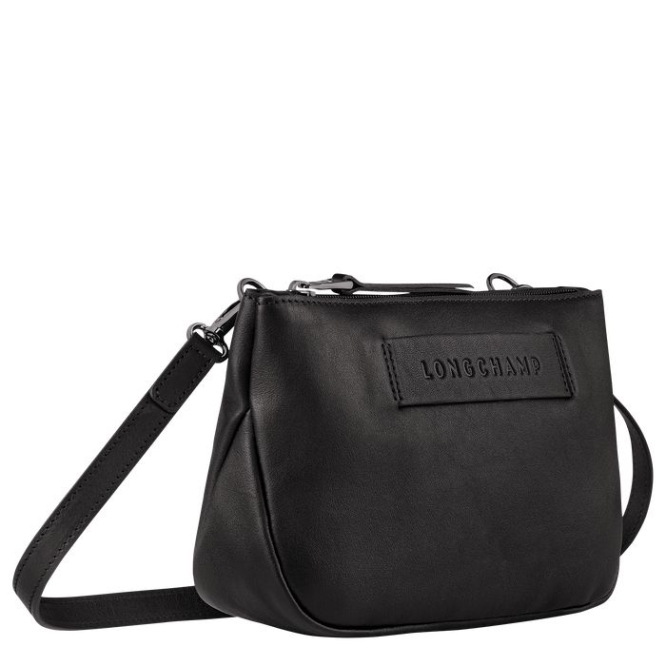 Black Longchamp 3D Women's Crossbody Bags | US-0346OHJ