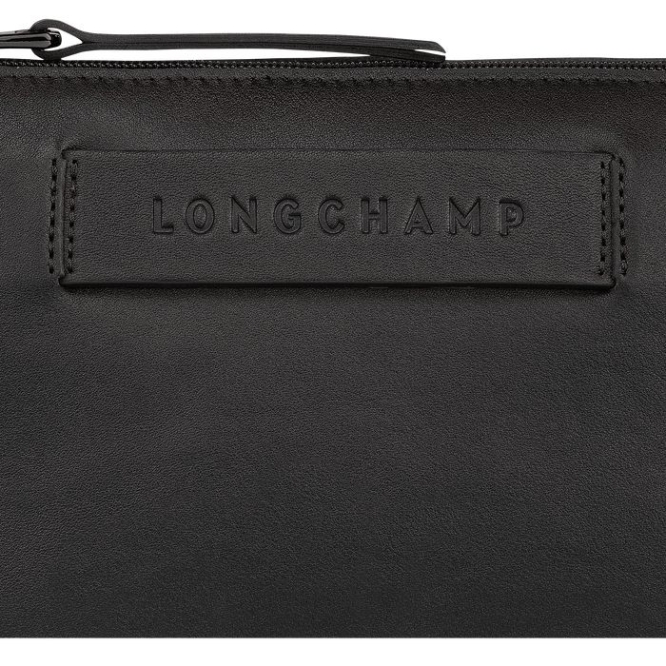 Black Longchamp 3D Women's Crossbody Bags | US-0346OHJ