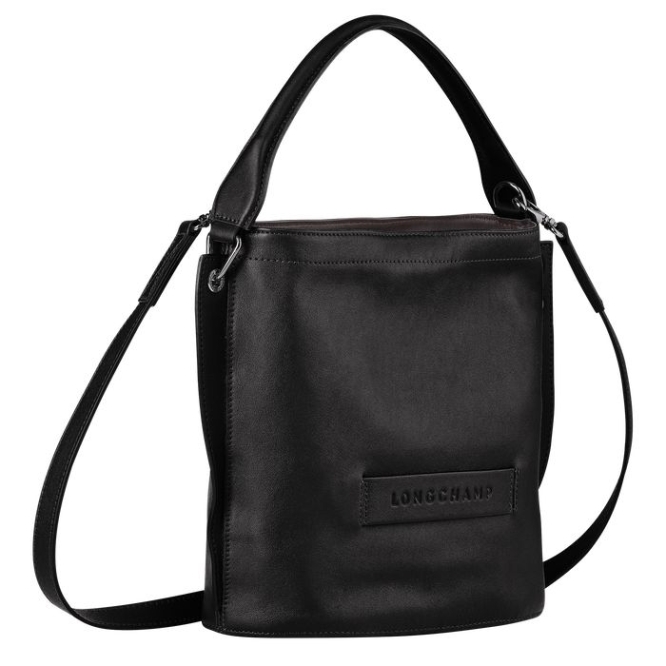 Black Longchamp 3D Women's Crossbody Bags | US-4092SML