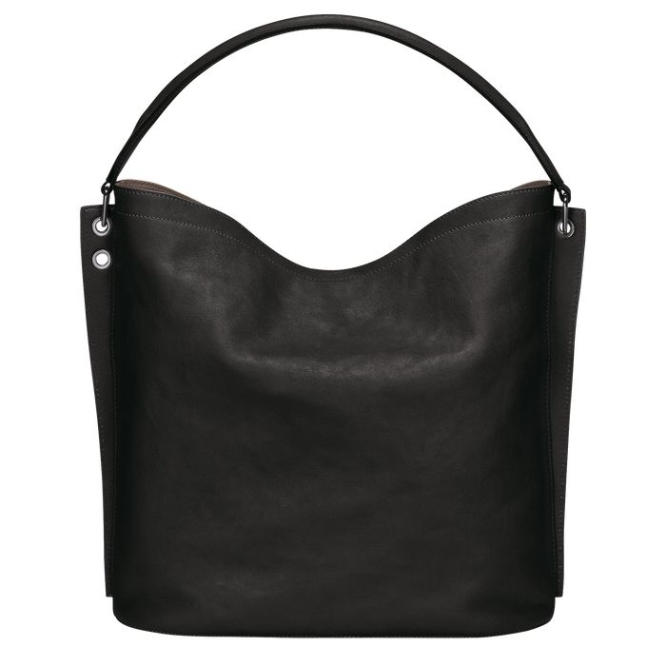 Black Longchamp 3D Women's Shoulder Bags | US-3648MCG