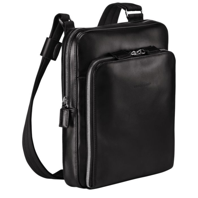 Black Longchamp Baxi L Men's Crossbody Bags | US-9817JSE