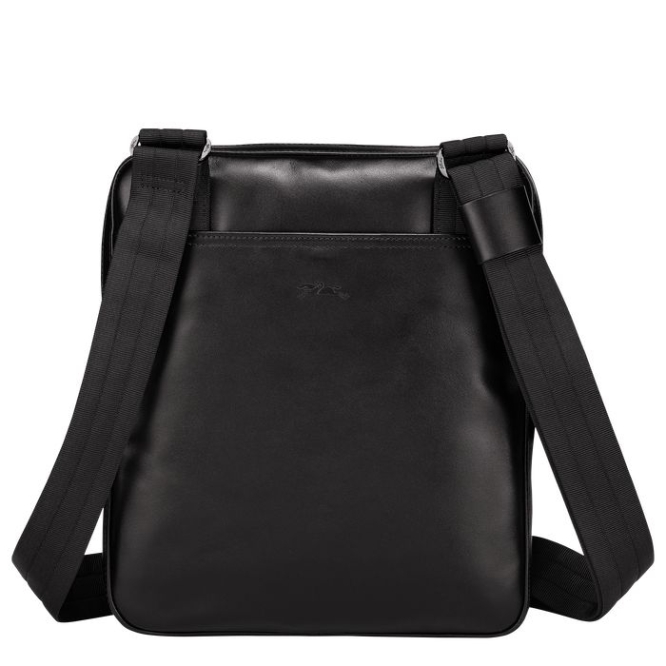 Black Longchamp Baxi L Men's Crossbody Bags | US-9817JSE