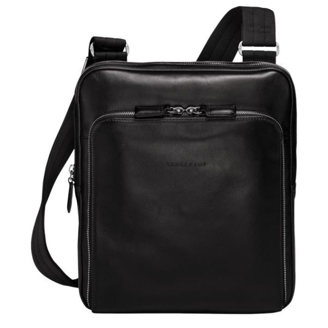 Black Longchamp Baxi L Men\'s Crossbody Bags | US-9817JSE