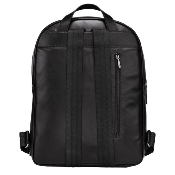 Black Longchamp Baxi Men's Backpacks | US-9721NJV