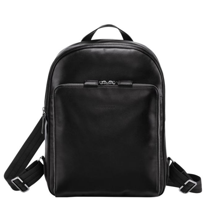 Black Longchamp Baxi Men\'s Backpacks | US-9721NJV