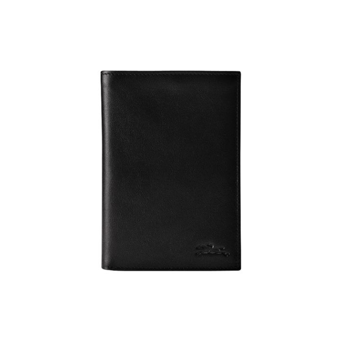 Black Longchamp Baxi Men's Wallets | US-1780OHN