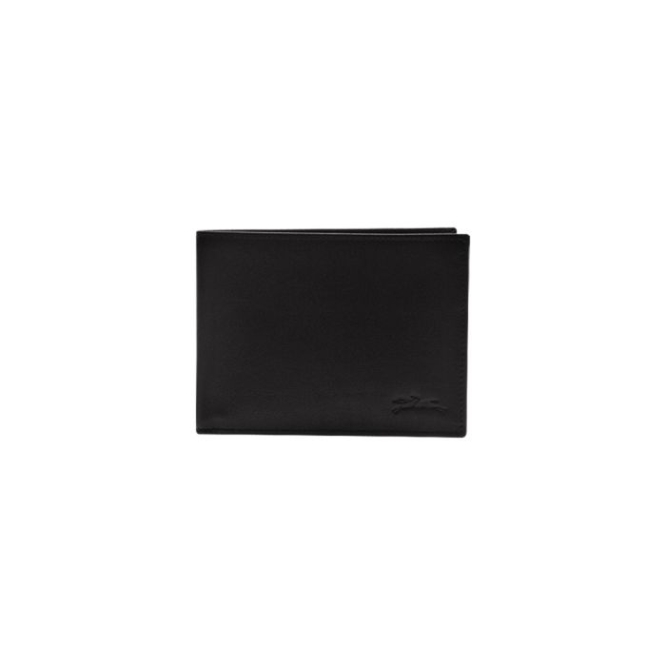 Black Longchamp Baxi Men's Wallets | US-2583LZK