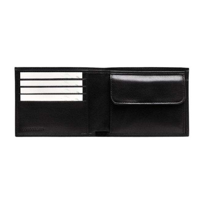 Black Longchamp Baxi Men's Wallets | US-9170IRJ