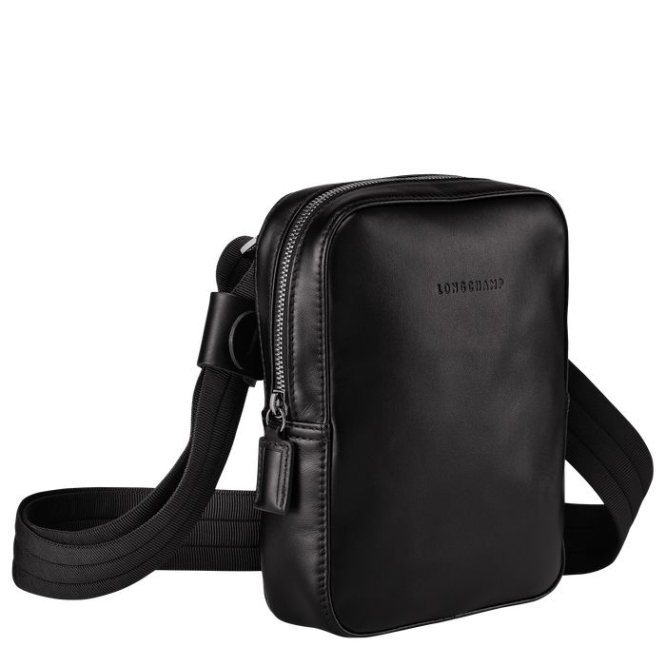 Black Longchamp Baxi S Men's Crossbody Bags | US-9638FOA