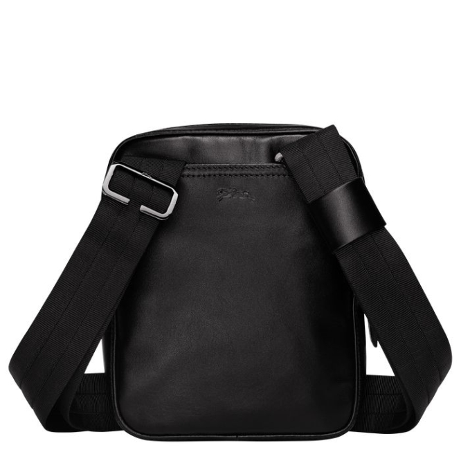 Black Longchamp Baxi S Men's Crossbody Bags | US-9638FOA