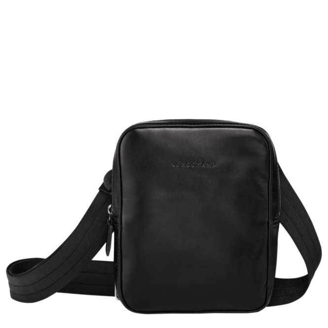 Black Longchamp Baxi S Men\'s Crossbody Bags | US-9638FOA