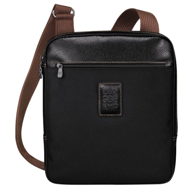 Black Longchamp Boxford L Men\'s Crossbody Bags | US-2175EZP