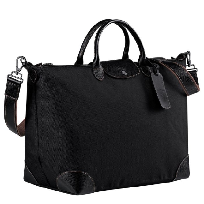 Black Longchamp Boxford L Men's Travel Bags | US-4389ZPE