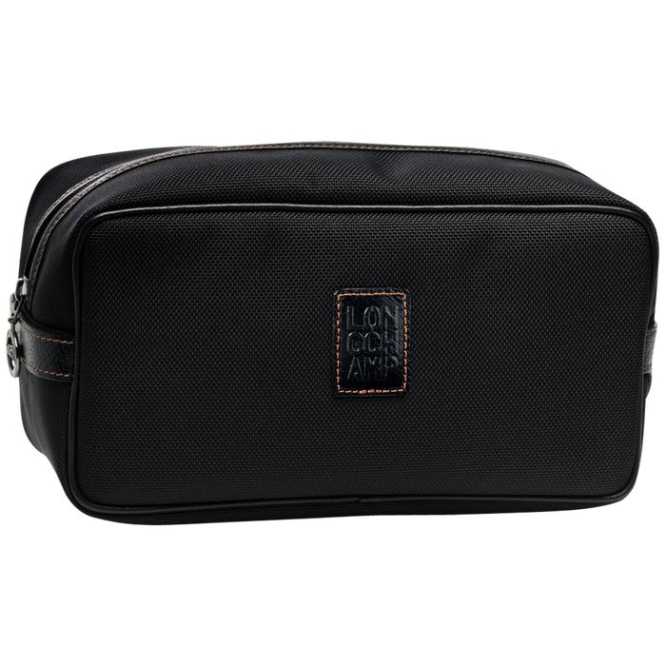 Black Longchamp Boxford Men\'s Toiletry Bags | US-4189NLA