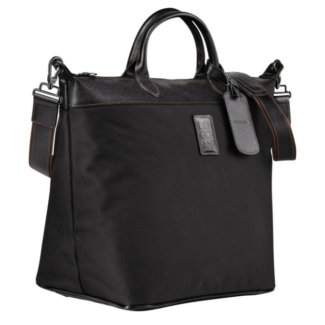 Black Longchamp Boxford Men's Travel Bags | US-1578AEQ