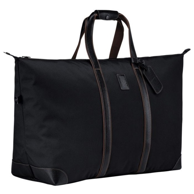 Black Longchamp Boxford Men's Travel Bags | US-7036WXR