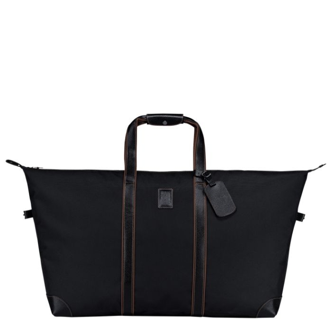 Black Longchamp Boxford Men\'s Travel Bags | US-7036WXR