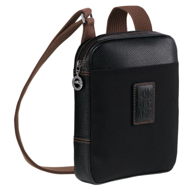 Black Longchamp Boxford S Men's Crossbody Bags | US-1394MNV