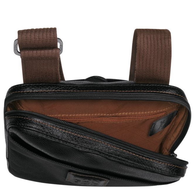 Black Longchamp Boxford S Men's Crossbody Bags | US-1394MNV